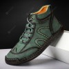 Men's Casual Leather Shoes Fashion Men's Handmade Lace-up Shoes