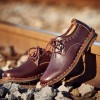 Men's Leather Hand Stitching Working Casual Shoes Comfortable Breathable