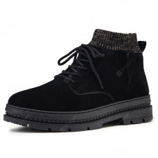 Men's Retro Non-slip Snow Boots Simple Casual Lace Up Shoes