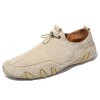 Men's Soft Bottom Leather Breathable Bean Shoes