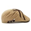 Men's Patch Strip Striped Fashion Beret Adjustable Head Circumference Hat