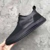 Autumn and Winter Men's Fashion Leather Short Boots