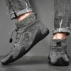British Style Men's Short Boots Breathable Tooling Boots