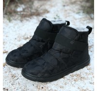 High-top Waterproof Cotton Shoes Winter Plus Velvet Snow Boots Couple Large Size