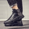 Men Boots Fashion Casual High Top Shoes British Sports Shoes