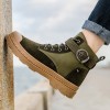 Men Fashion Shoes British Style Round Toe High-top Casual Boots