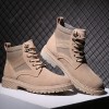 Men's Breathable Outdoor Tooling High-top Shoes Tide Desert Boots