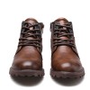 Men's Zipper Short Boots High-top Retro Desert Tooling Boots