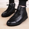 Plush Heating High Gang Leather Boots