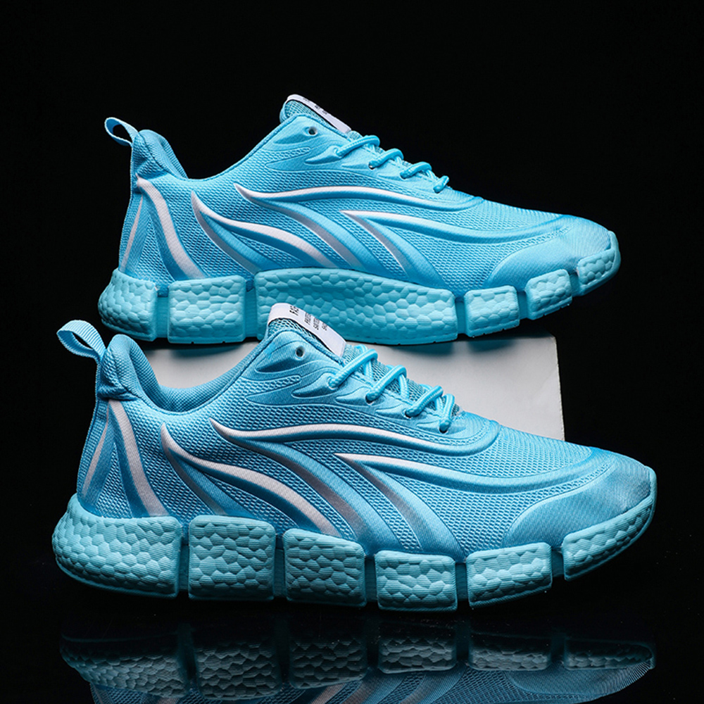 Men Running Shoes Sports Shoes Casual Trainers Mesh Tennis Sneakers Men - Blue EU 40