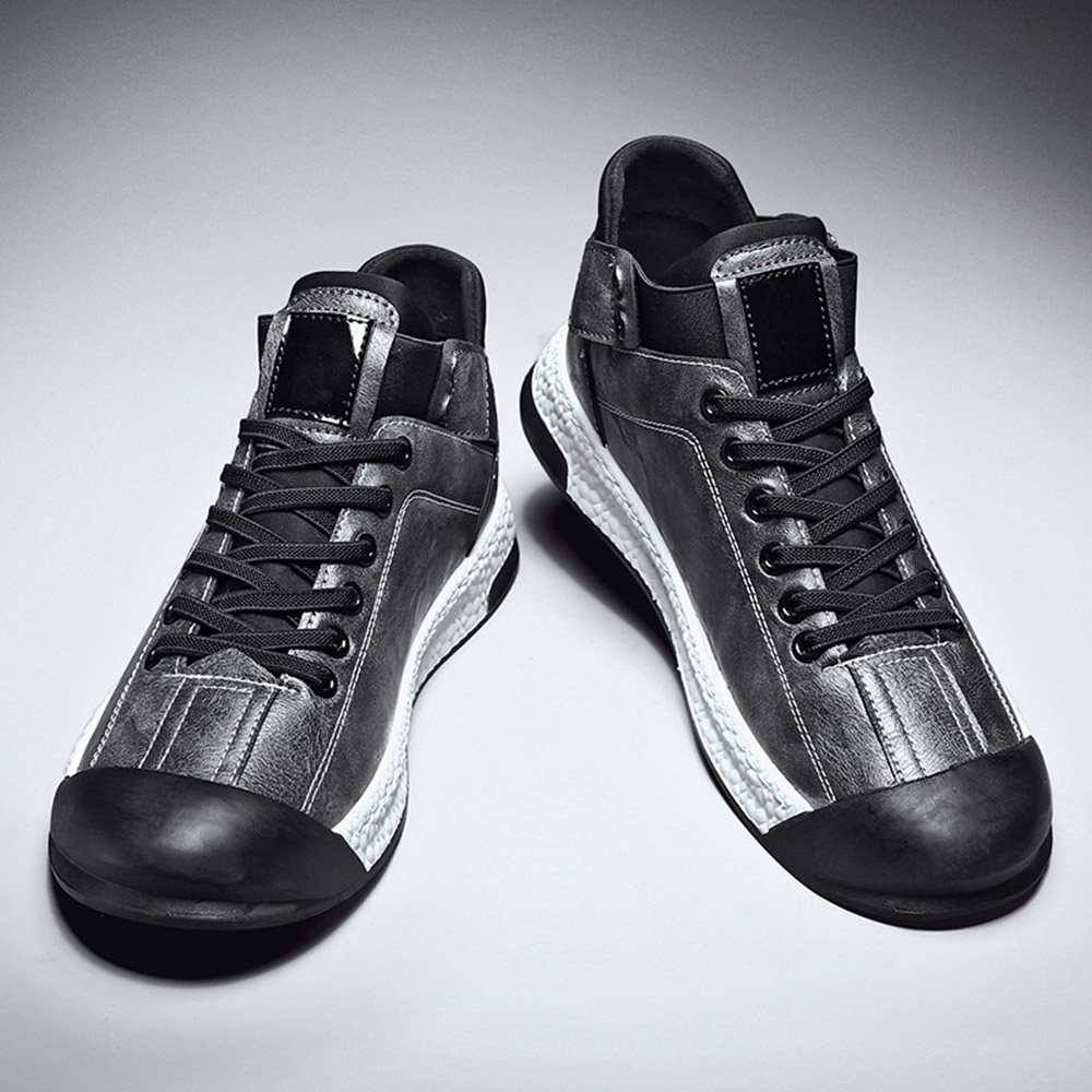 Men'S Fashion Casual Shoes Breathable ShoesOutdoor Shoes Flat Shoes - Black EU 44
