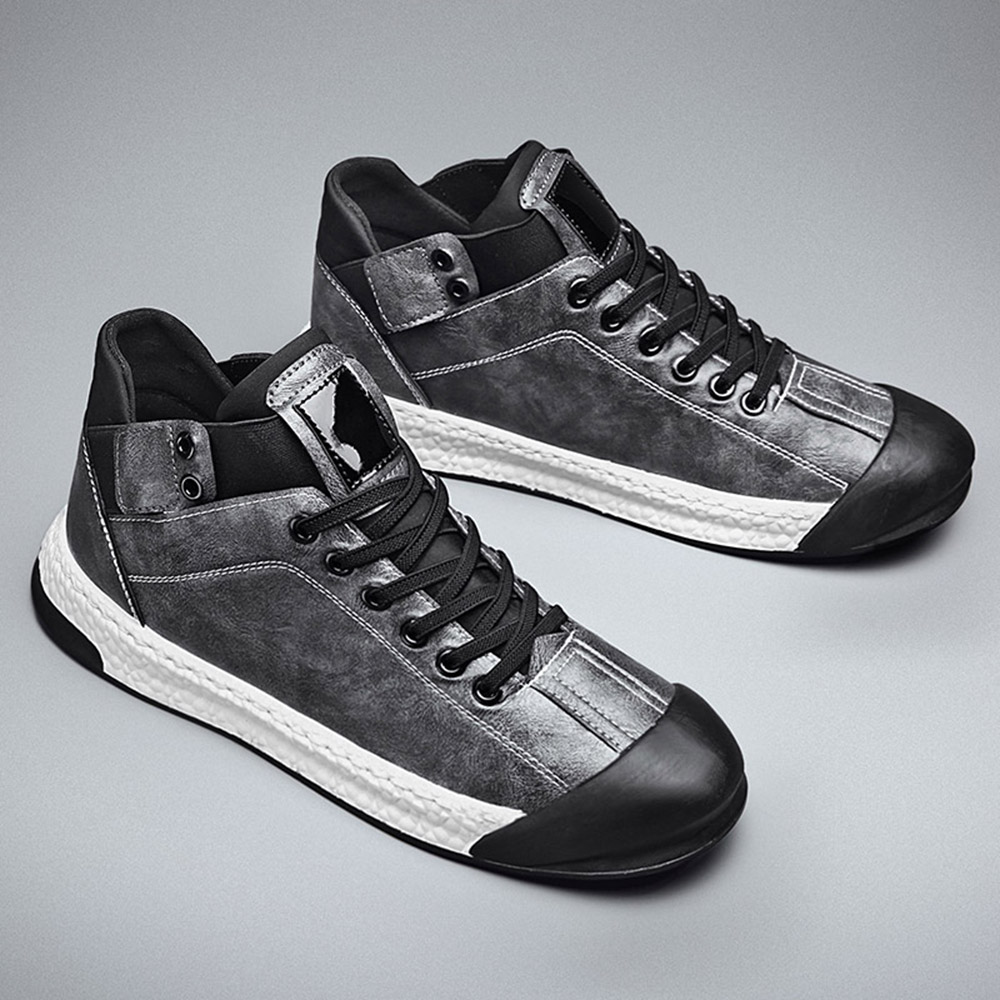 Men'S Fashion Casual Shoes Breathable ShoesOutdoor Shoes Flat Shoes - Black EU 44