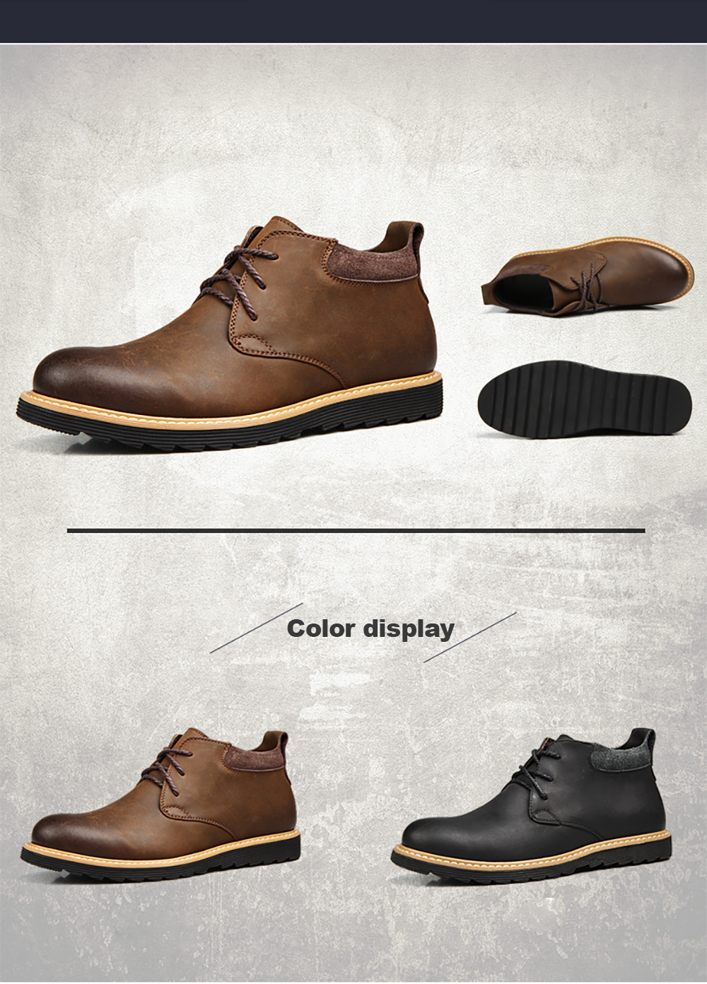 Men's Classic British Style Boots color