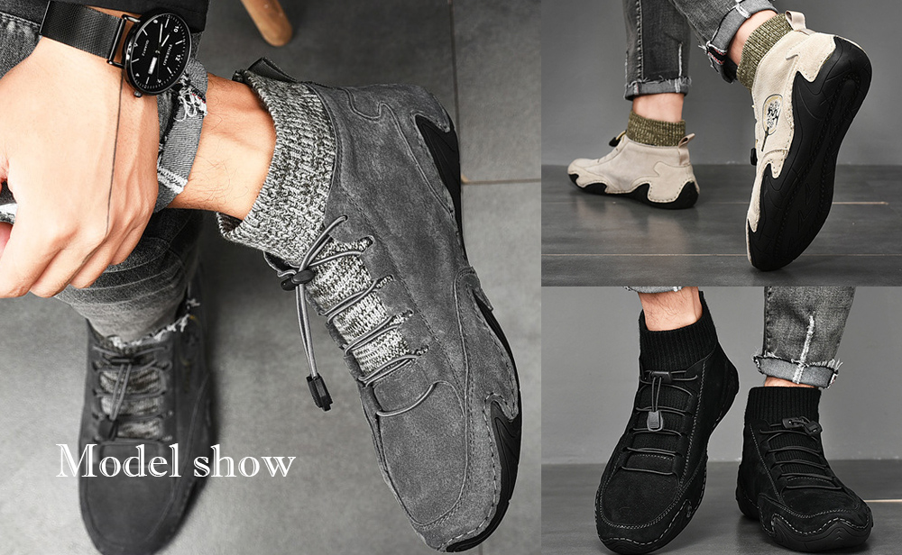 Men's Breathable Boots model show
